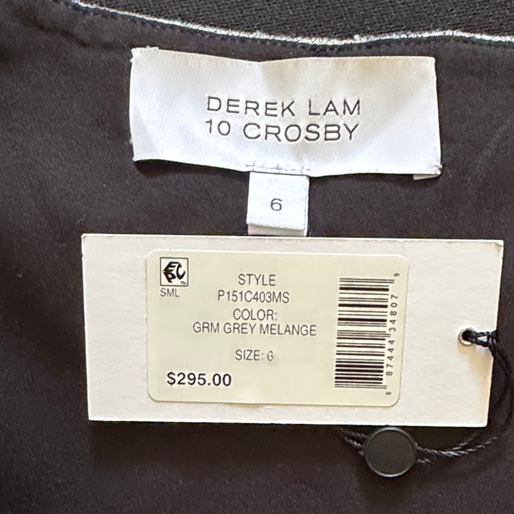 Derek Lam 10 Crosby Heathered Gray Skater Skirt - Picture 2 of 6